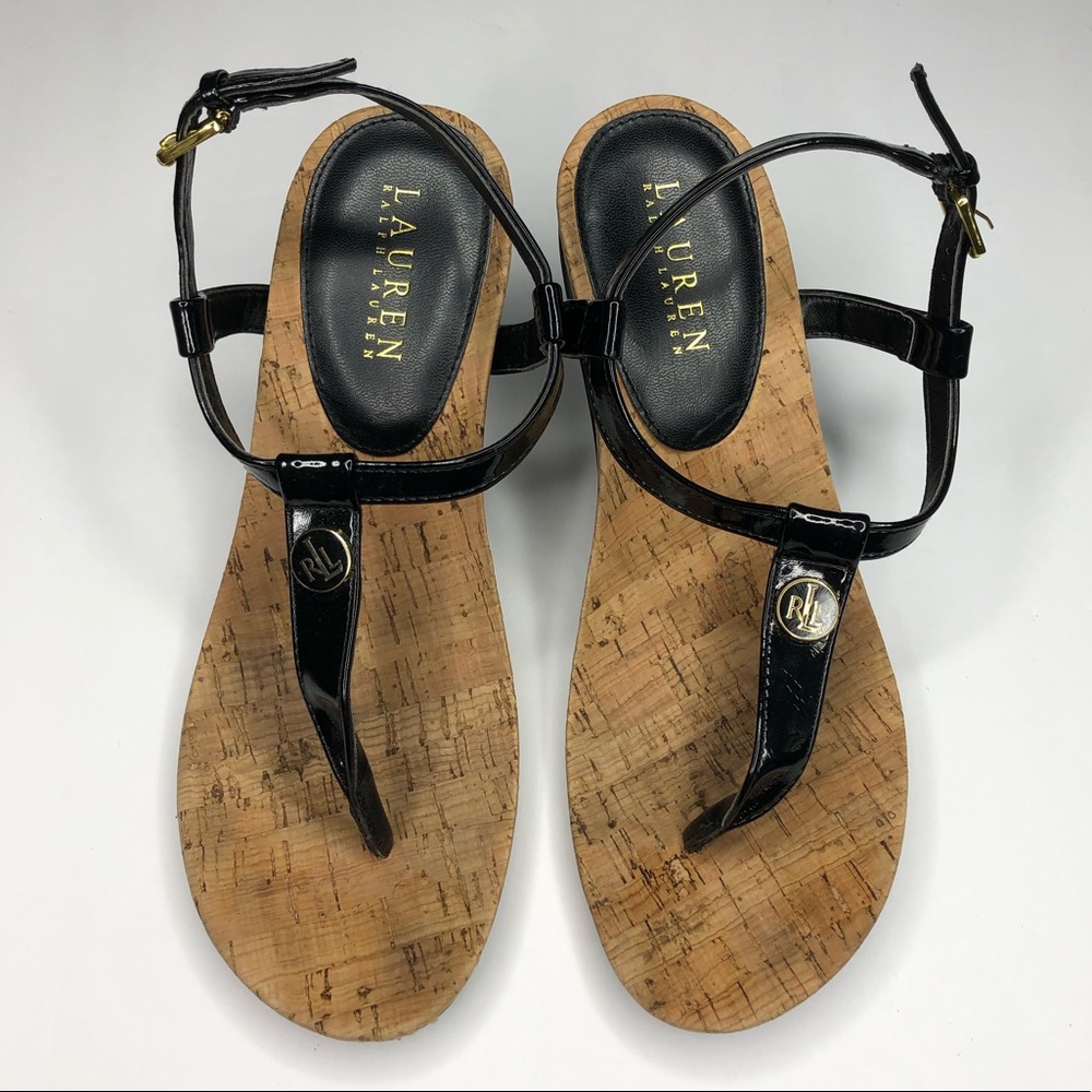 Lauren Ralph Lauren Reeta T-Strap Thong Wedge 7